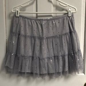 Gray Shiny Justice Skort